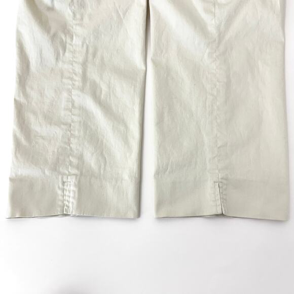 Lilly Pulitzer Palm Beach Fit Cropped Pants Cotton Cream Vintage Size 14 - Picture 5 of 10